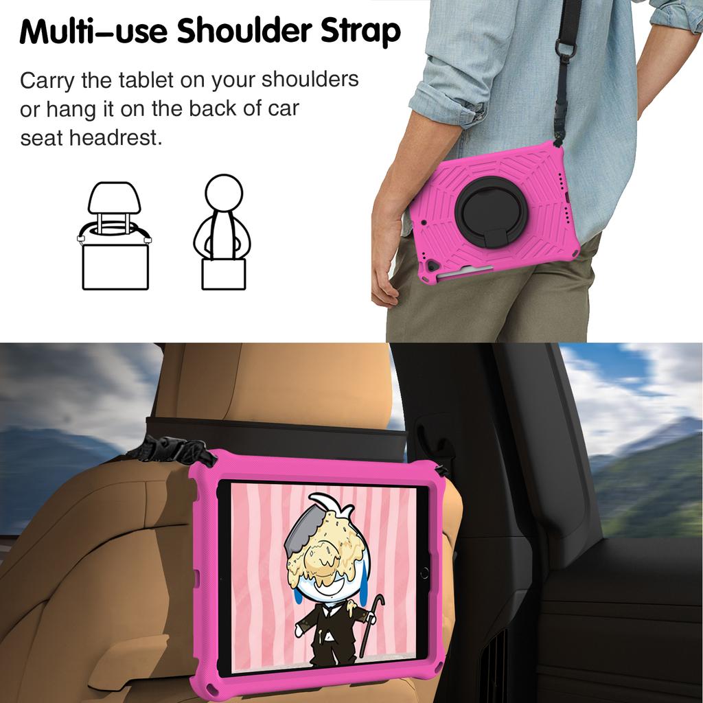 EVA Rotating Stand Case For iPad A16 11th 10.9 10th Air 3 4 5 Pro 11 1-2-3-4th 10.2 7-8-9th 10.5 9.7 Mini 7 A17 Pro 6 5 4 3 2 1