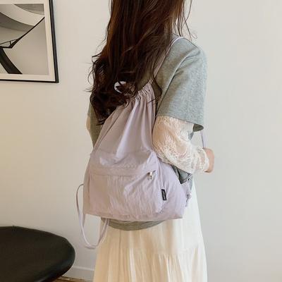Japanischer neuer einfacher leichter Rucksack Pendlerrucksack Zugbeuteltasche lässiger Sportrucksack Schulrucksäcke für Männer und Frauen