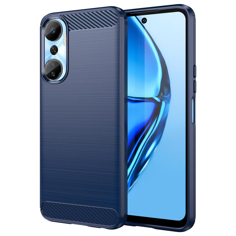 Per Cover Custodia Infinix Hot 20 Per Infinix Hot 20 X6826 X6826B X6826C Paraurti Silicone Fibra di Carbonio Custodia Per Infinix Hot 20 Cover