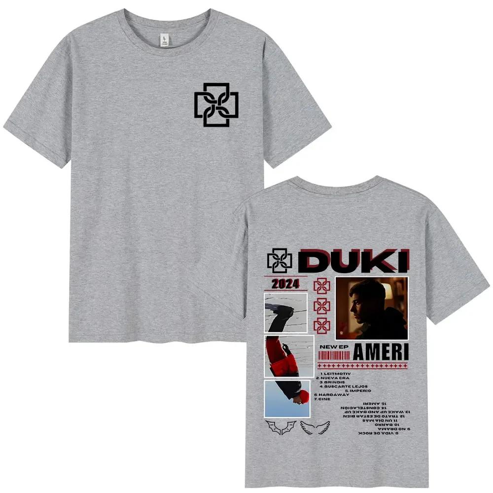 Rapper Duki Album Merch T-shirt Unisexs Women Clothing Cotton Oversized T-shirts Fashion Hip Hop Short Sleeve T Shirts Fans Gift