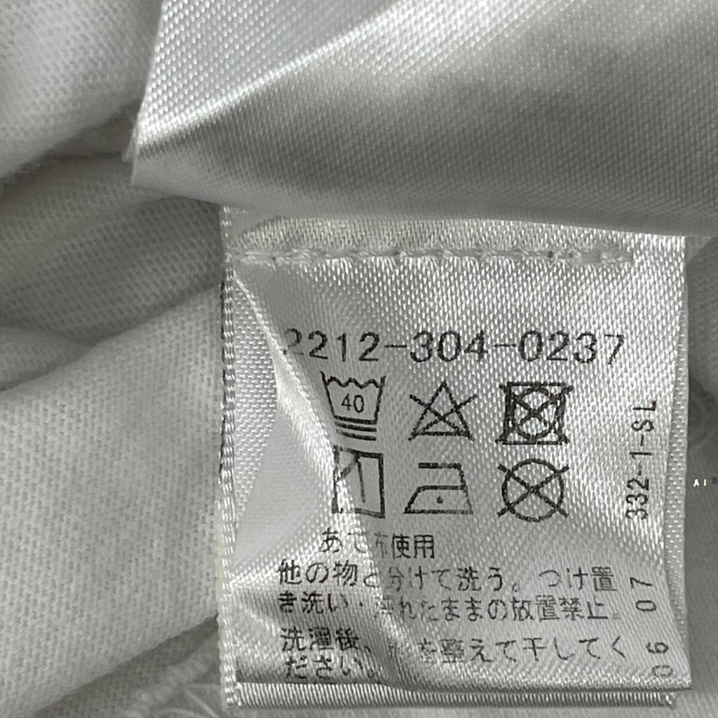 CHROME HEARTS Half Undershirt Print L/S Shirt Tops L whiteUsed