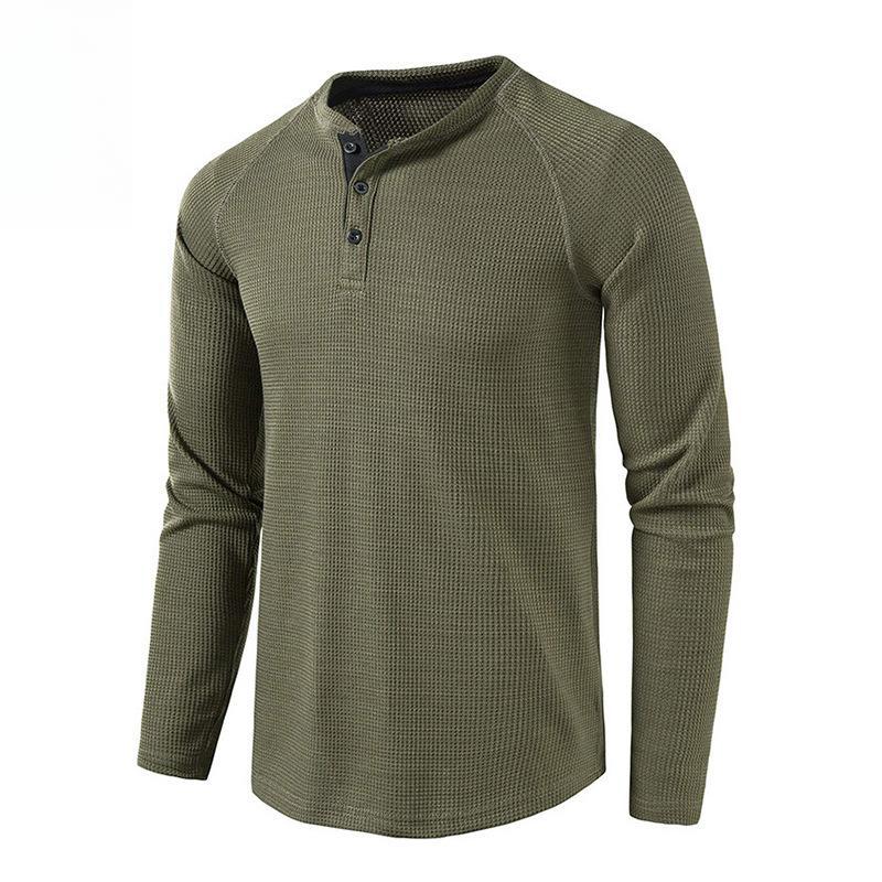 

Men’s Long Sleeve Solid Henley Shirt US code S білий