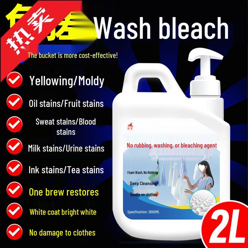 Bleach-Free Stain Remover: Restore White Clothes, Fix Color Bleeding, No Rubbing Needed