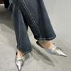 2025 Fashion New Low Heel Baotou Half Slippers Muller Shoes Versatile Fairy Wind Flat Bottom No Heel Outer Wear