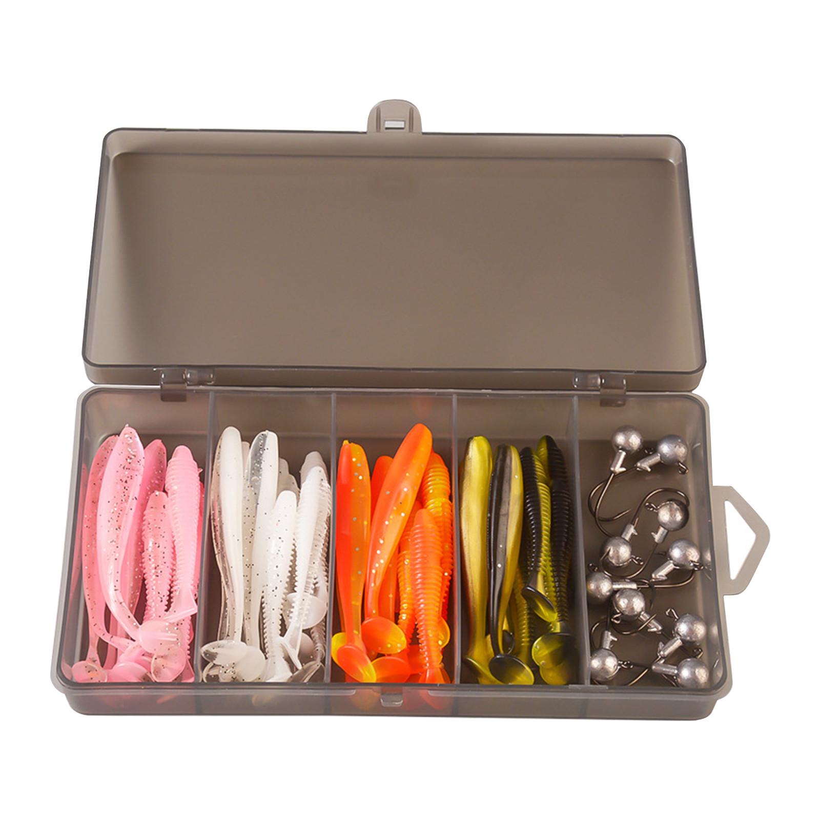 

Набор рыболовных снастей для ловли окуня в соленой воде, включая рыболовные крючки, блесну, воблеры, мягкий пластик, комплект рыболовных снастей One Size