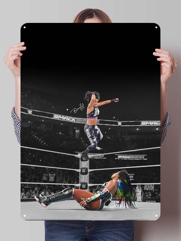 Bayley Alexa Bliss Metal Signs Wrestler Posters Room Decor Items Aesthetic Decoration Living Room Vintage Metal Plate Wall Art