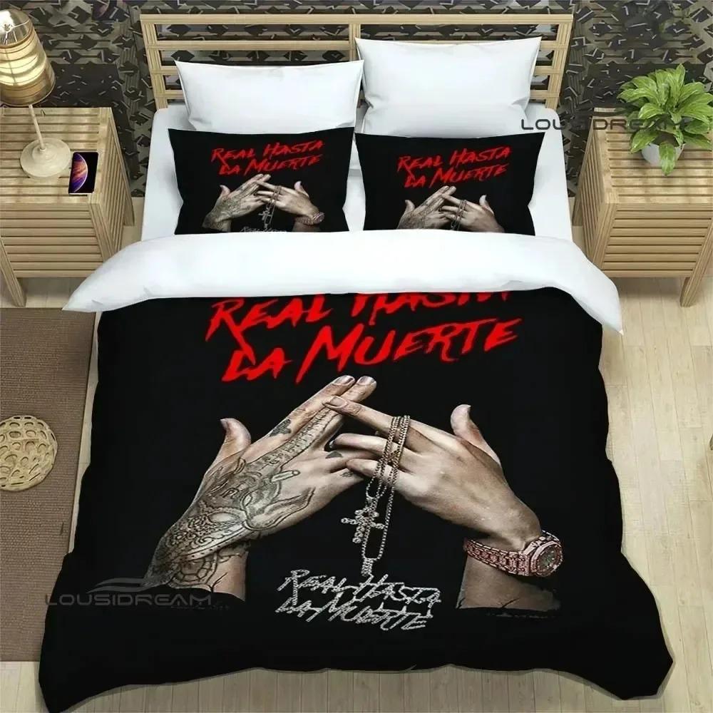 Comforter Rapper Anuel Aa Printed Bedding Sets Exquisite Bed Supplies Set Bed Comforter Set Bedding Set Luxury Birthday Gift