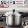 6.5L 304 Stainless Steel Pressure Cooker