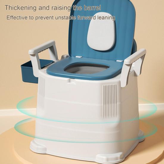 Portable Camping Toilet with Wide Seat for Elder Adults Easy To Clean Stable Portable