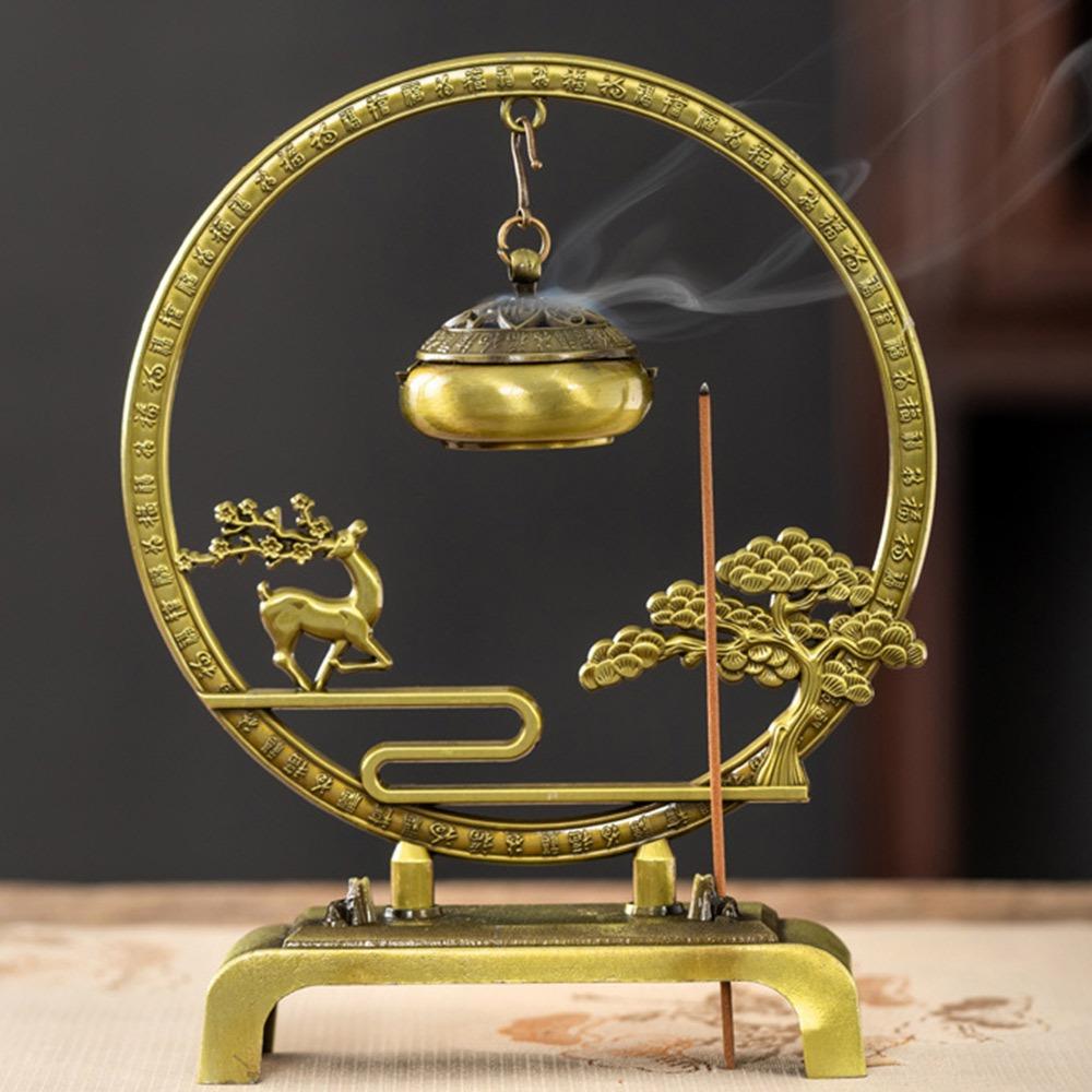 

Благовония из цинкового сплава в китайском стиле для ароматерапии в помещении, креативное сжигание благовоний, подарки 1