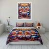 Cozy evening dinner scene Bedding Set for Kids Luxury Gift 3pcs Digital Print Comforter Set Soft Comfortable Breathable