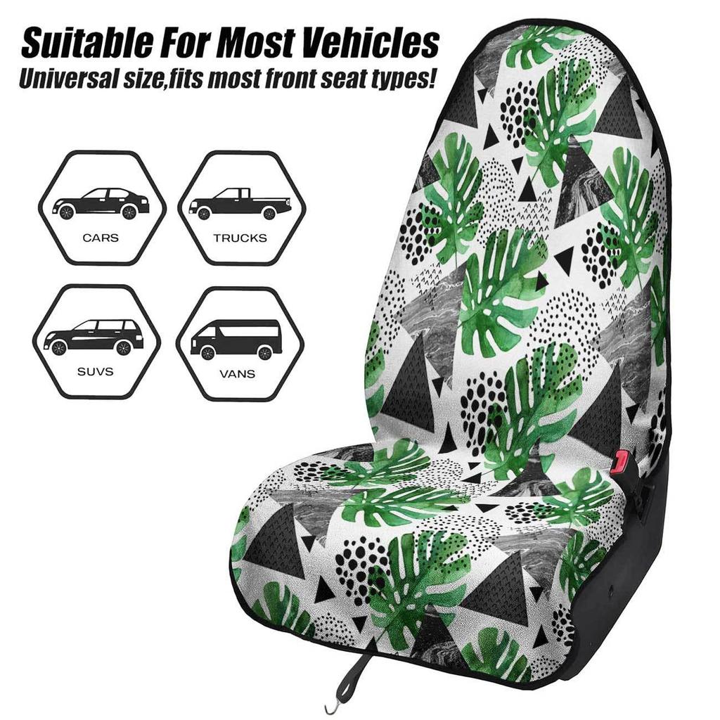 Universal Car Front Seat Leaf Towel Cover - Ideal for Gym & All-Season Use
