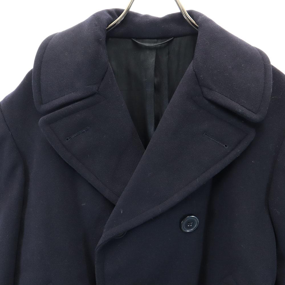 US NAVY 60s DSA Vintage Melton pea coat 38R dark blue Men's Used