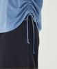 COVERNAT WOMAN Shirred Sweatshirt Dusty Blue