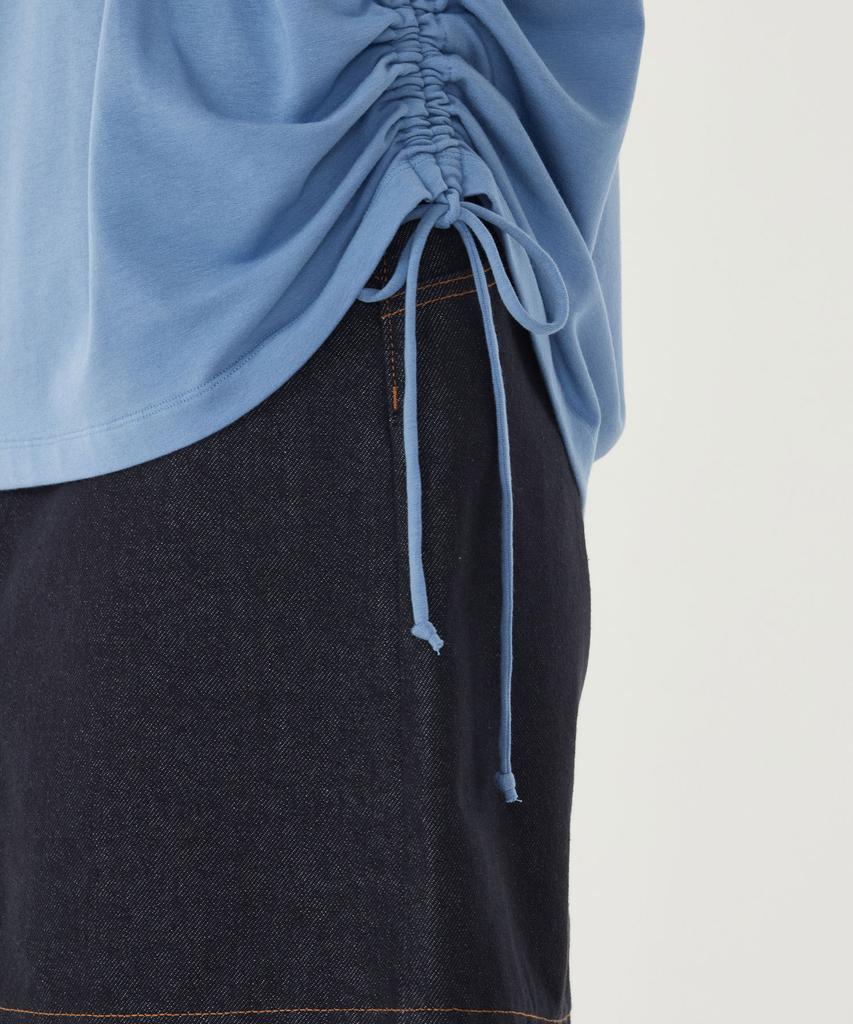 COVERNAT WOMAN Shirred Sweatshirt Dusty Blue