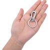 5Pcs Carabiner Clip Keychain Metal Carabiner Shape Key Ring Keyring Key Holder Clips Hook Holder Organizer For Car Keys