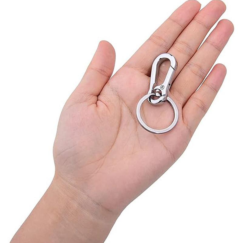 5Pcs Carabiner Clip Keychain Metal Carabiner Shape Key Ring Keyring Key Holder Clips Hook Holder Organizer For Car Keys