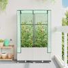 Vidaxl Raised Planter with Greenhouse, Rattan Look, 80X40X138 Cm
