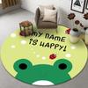 Ins Anti-Skid Carpet, Living Room Sofa, Circular Floor Mat, Bedroom Printed Cartoon, Circular Carpet, Thickened Floor Mat