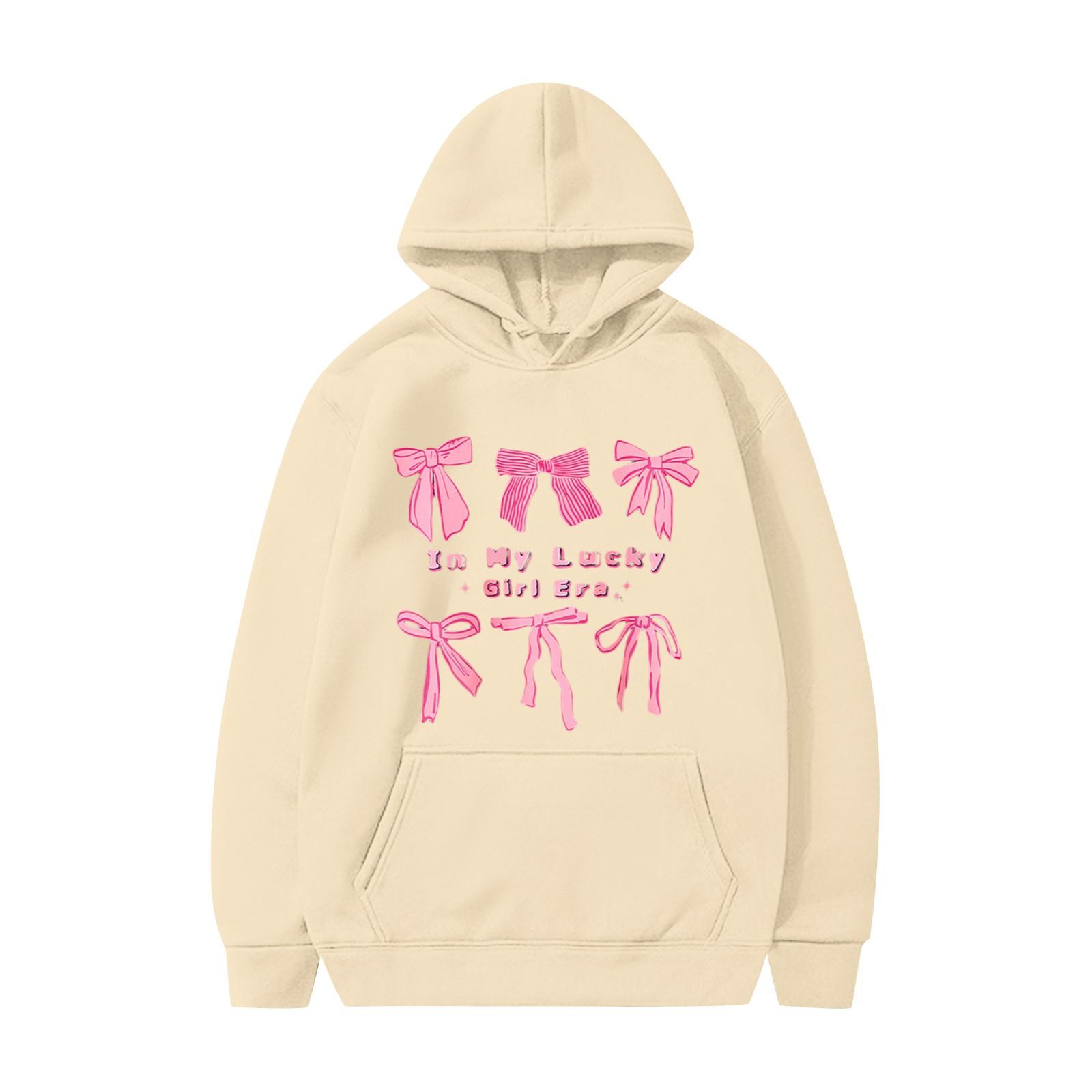 Модная рубашка с бантом, женская модная толстовка с длинным рукавом L бежевый