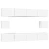 VidaXL Ensemble de meubles TV 6 pcs Blanc Bois d'ingénierie 3114366