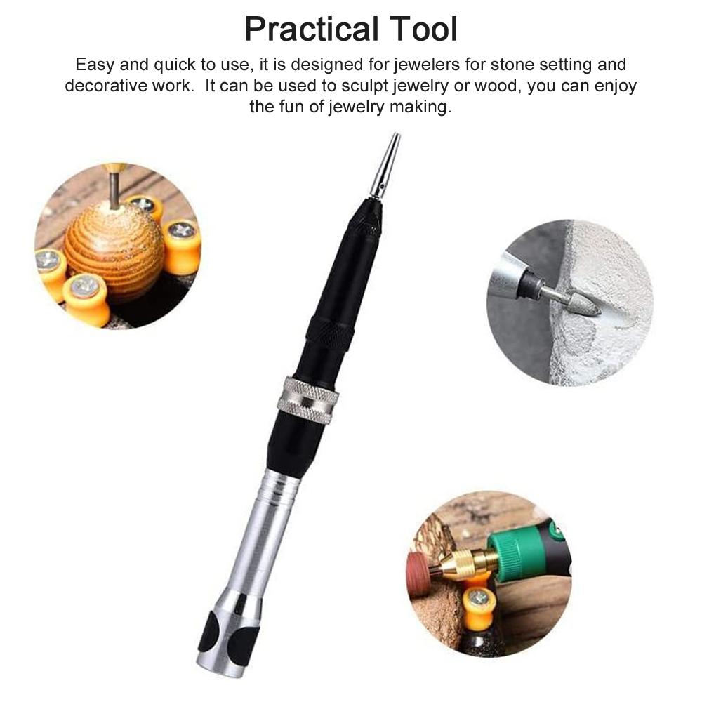 Engraving Hammer Milling Grinding Device Handle Jewelry Flex Shaft Machine Foredom Handpiece for Jewelry Stone Setting
