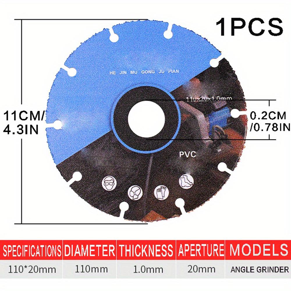 

4-дюймовый 110x20 мм специальный пильный диск для деревообработки, паяный многоцелевой дисковый режущий диск для деревообработки, стальной гвоздь, алюминий, ПВХ 110mm&20mm&1.0mm&Wood Cutting