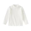 DAVE & BELLA Girls' Anti-Bacterial Half-High Collar Long-Sleeve T-Shirt