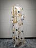 AB410 2024 Long Sleeve Maxi Dress - New Fashion Muslim Middle East Robe