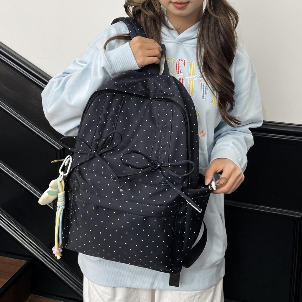 Schoolbag Schoolbag Female College Student Simple Cute Girl Backpack Junior High School Girl Small Fresh Backpack Air Cushion Strap