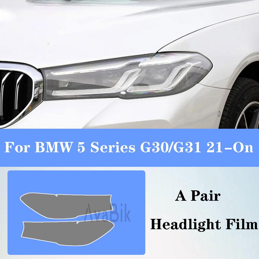 

For BMW 5 Series G30 G31 Tint TPU HD Car Headlight Protective Film Sticker Auto Headlamp Decoration Film Anti-scratch Blackened