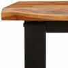 Console Table with Live Edge 140 x 40 x 80 cm Solid Acacia Wood