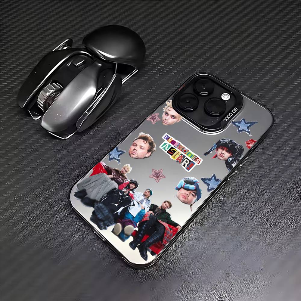 5 S-Seconds of S-Summer Band    Phone Case For iPhone17,16,15,14,13,12,11 Plus,Pro Max Colored Silver Plated Inside Cover