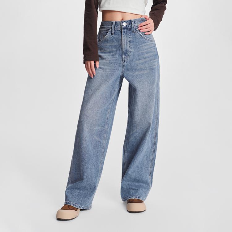 Lee Jeans Unisex Medium Light Blue Moderate Straight Fit Pants LUB009090206751A07668