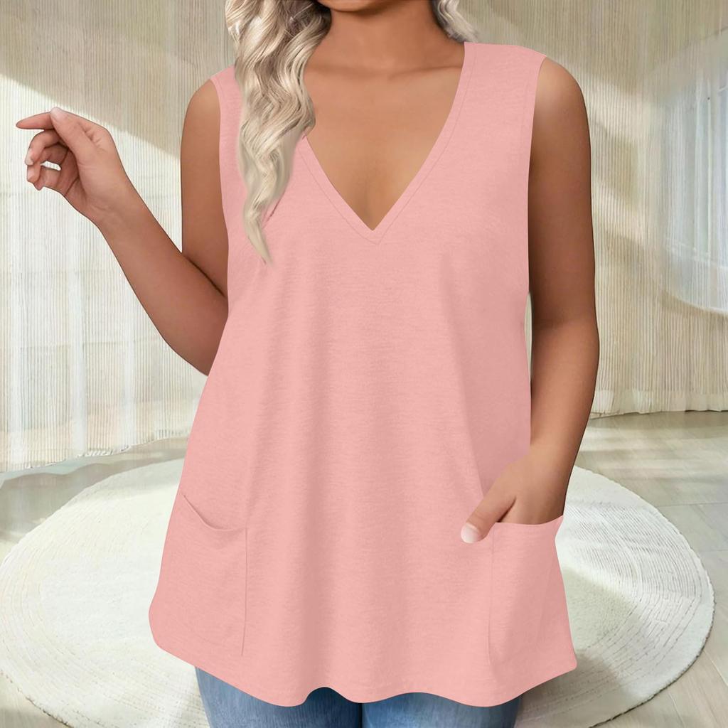 Womens Tank Top Dressy Casual Shirts Summer Loose Fit Camisole Cute Trendy Clothes Sleeveless Blouses