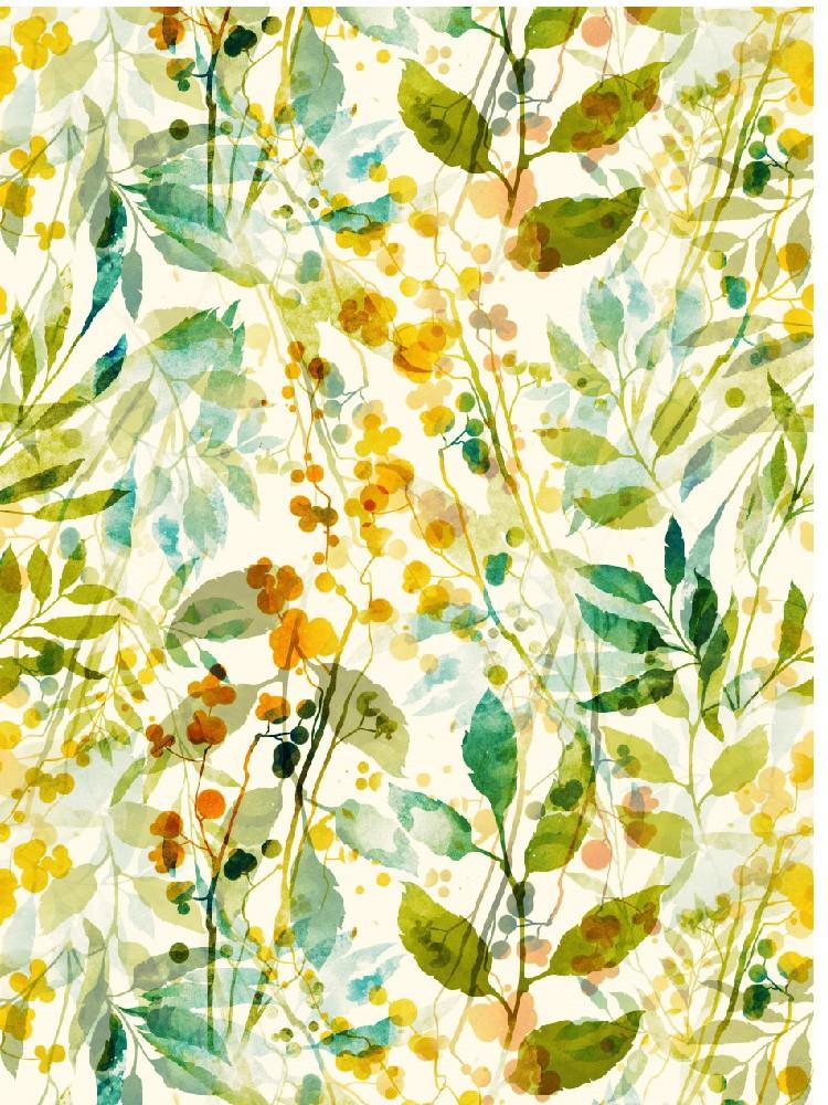 1pc Waterproof Watercolor Leaves Peel And Stick Wallpaper Self Adhesive Leaf Contact Paper Vinyl for Bedroom Living Room Decor