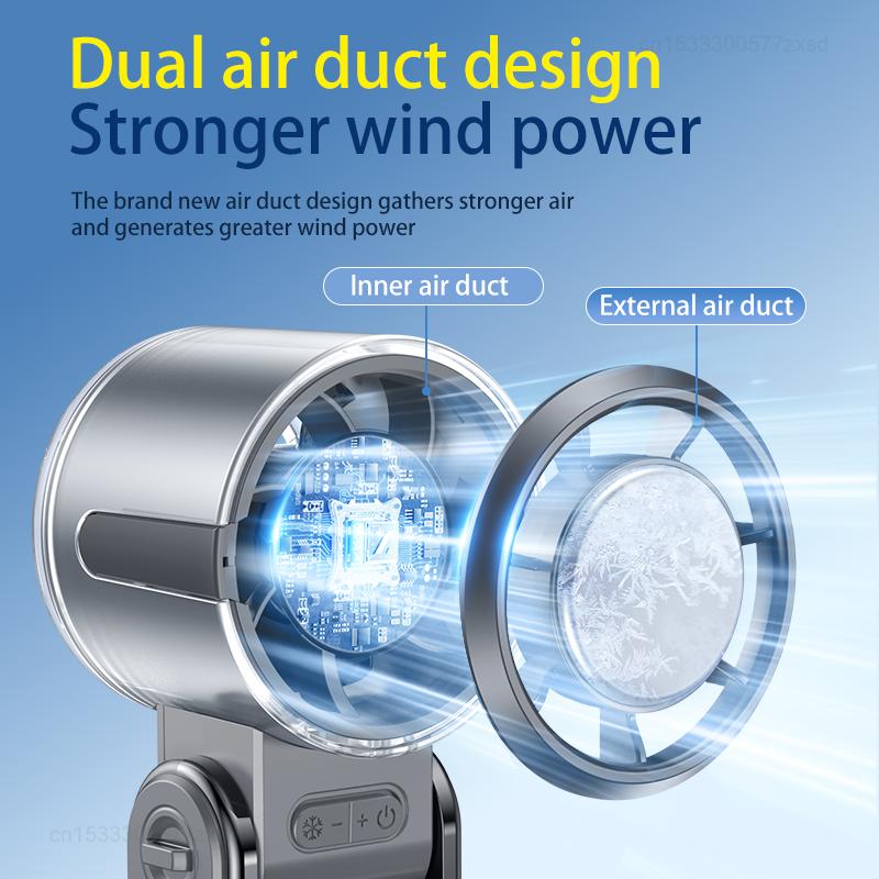 Portable Fans 29,000 RPM Foldable TEC Superconducting Cooling Fan USB Rechargeable Air Cooler Mini Fan Travel,Camping,Outdoor