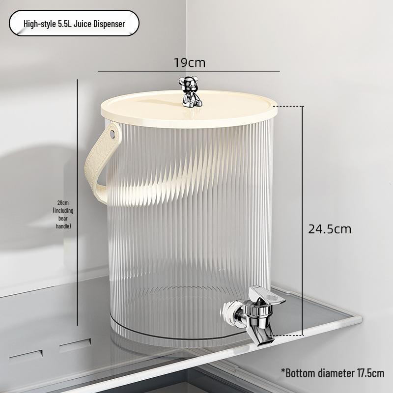 Rack de Armazenamento de Jarra de Água Fria de Camada Dupla de Luxo com Torneira
