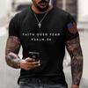Men's Fashionable Casual 3D Printed Short Sleeved T-shirt for Summer Shirt