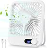 Travel Fan for Sleeping, 6.8' Small Portable Fan Rechargeable Battery Powered, 100 Speeds Personal Mini Desk Fan for Office Bedr