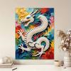 DIY Pearl Gem Chinese Dragon Painting Shining Bead Craft Art Home Wall Ornament Simple Unframed Room Decoration Art Modern Gift Style Design