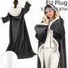 6-8 Heat Levels Electric Wearable Heated Blanket Constant Temperature Hooded Heated Wrap  Bedroom