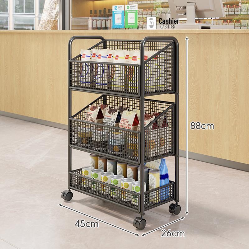 Multi-Layer Display Rack for Snacks, Baby Items, and Stationery in Convenience Stores and Pharmacies