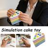 Sweet Simulation Cake Toy Silicone Pinching Toys Soft Stress Relief Slow Rising Sensory Fidget Toys Gifts For Kids Adult