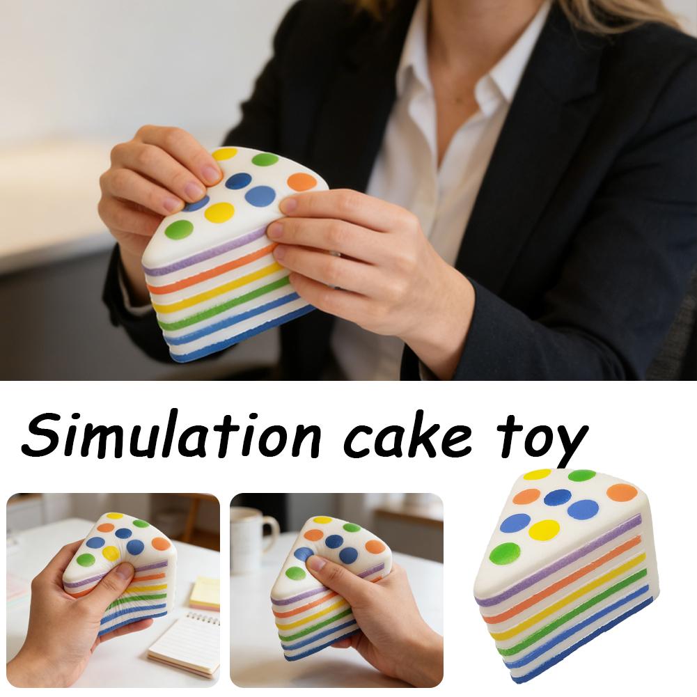 Sweet Simulation Cake Toy Silicone Pinching Toys Soft Stress Relief Slow Rising Sensory Fidget Toys Gifts For Kids Adult