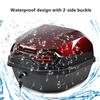 Motorcycle Tail Box - Large Capacity, Durable Material, Waterproof Design, with Night Reflective Light