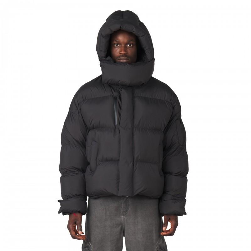 American Retro Street Winter Warm Puffer Jacket Teen Boys Loose Fit Striped Hooded Coat