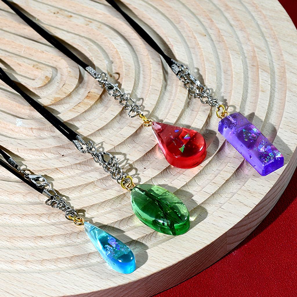 Flexible Water Droplet Shaped Pendant Mold Handcraft Silicone Pendant Mold for Water Drop Long Bar Resin Artworks