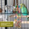 Hängendes Futterspielzeug Vogel Futterspielzeug Seegras Korb Seil Bungee Vogelspielzeug Vogel Zerrupfspielzeug Kaubares Papageienspielzeug