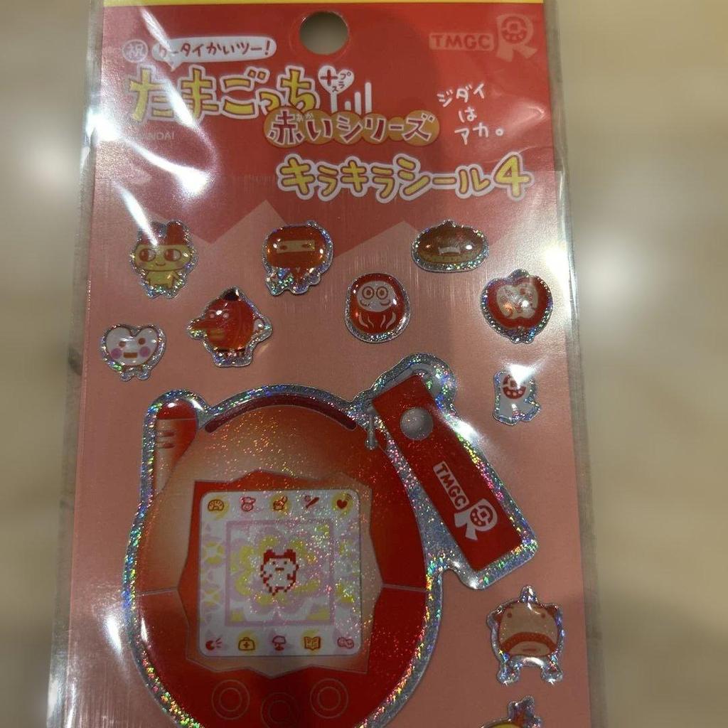 Tamagotchi Red Series Glitter Sticker 4